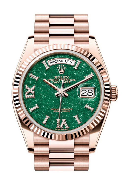 Rolex Day-Date 36 Green Aventurine Dial