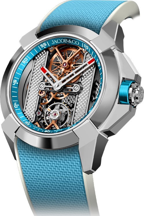 JACOB& CO Epic X Bridges Light Blue  Watch