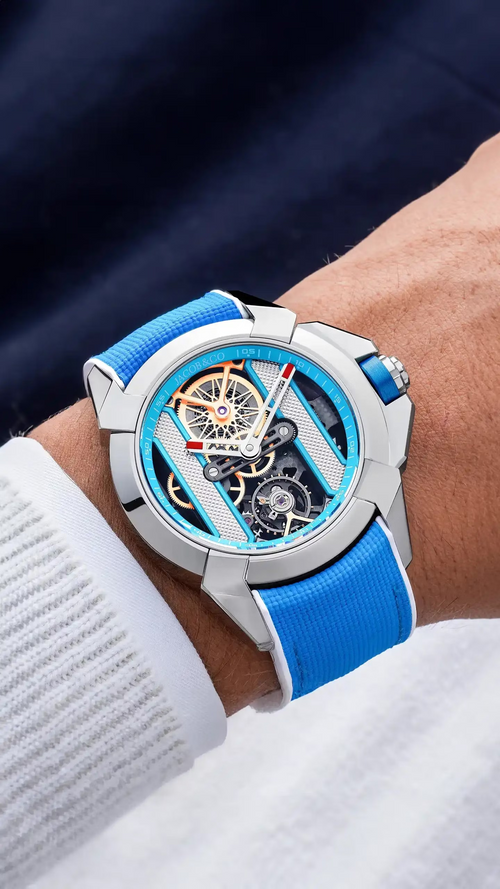 JACOB& CO Epic X Bridges Light Blue  Watch