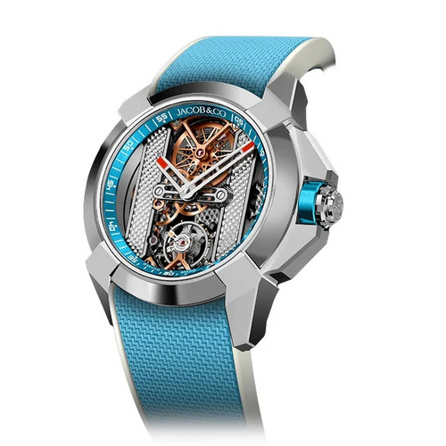 JACOB& CO Epic X Bridges Light Blue  Watch